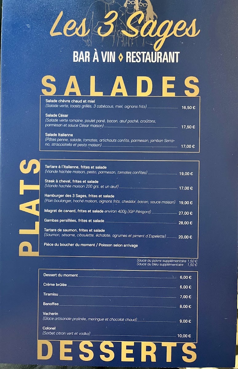 Menu Les 3 Sages-1