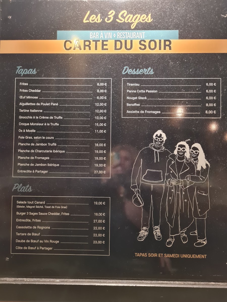 Menu Les 3 Sages-6